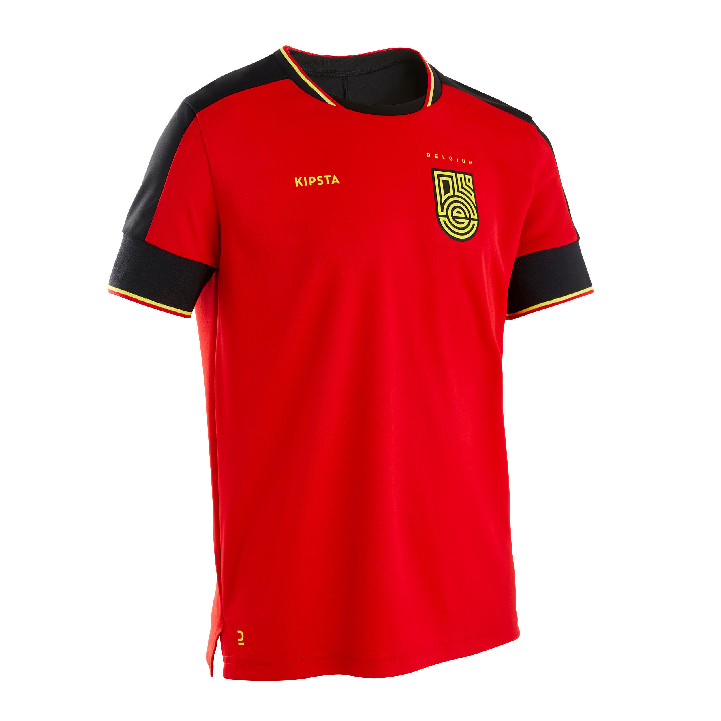 Детская футбольная форма - FF500 Бельгия 2022 KIPSTA, огненно-красный/черный
