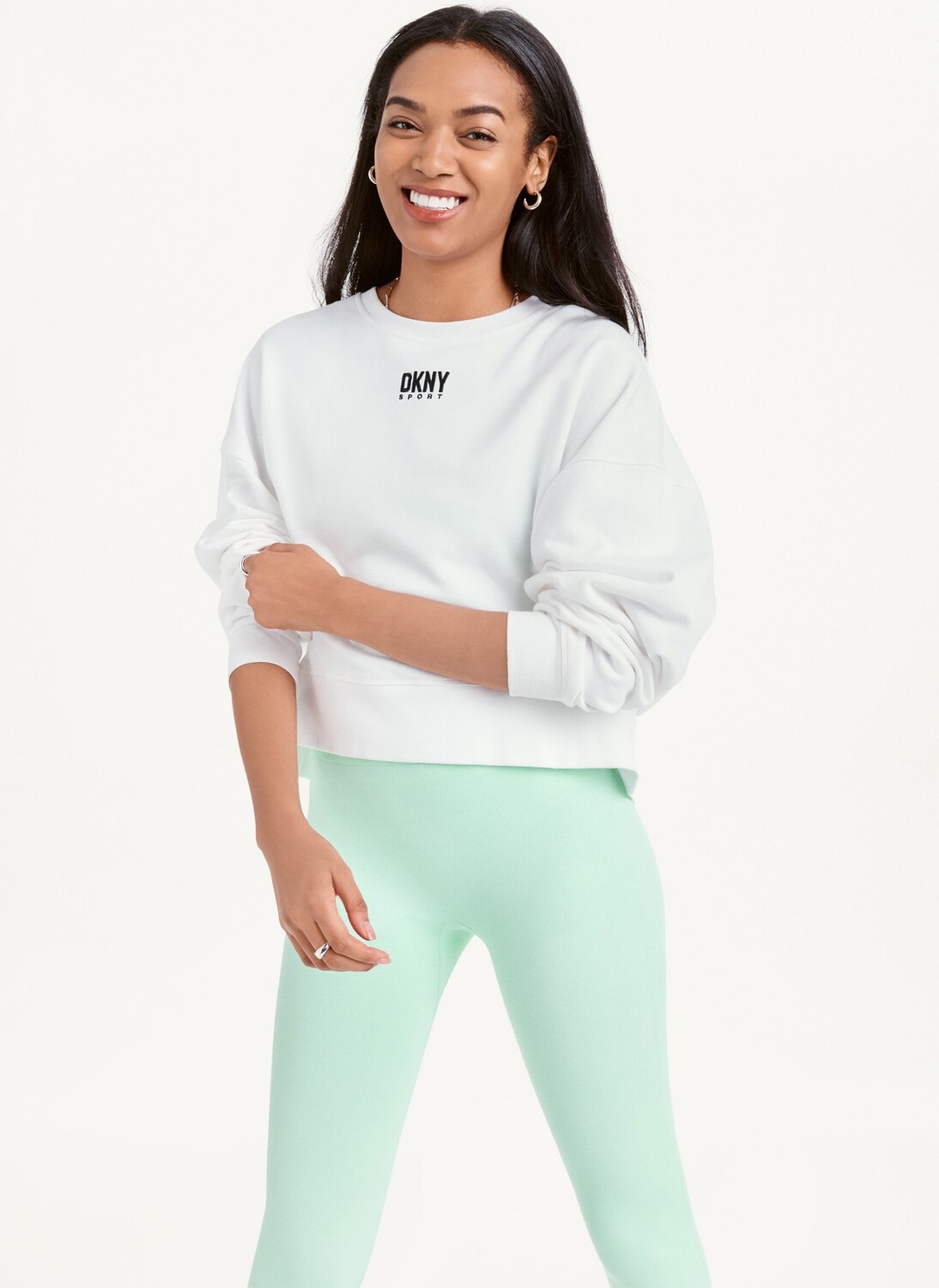 

Пуловер свободного кроя Balance с круглым вырезом DKNY