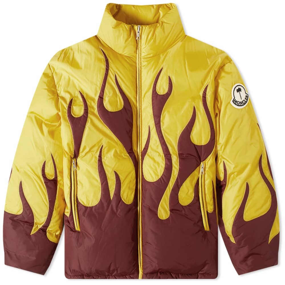 

Пуховик Clancy Flame из коллаборации с Palm Angels Moncler Genius, Желтый