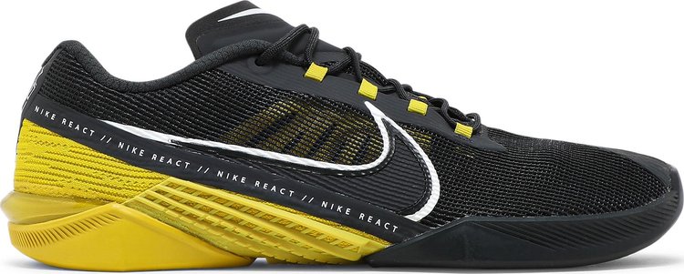 Кроссовки Nike React Metcon Turbo 'Dark Smoke Grey Bright Citron', серый кроссовки metcon 9 dark smoke grey серый