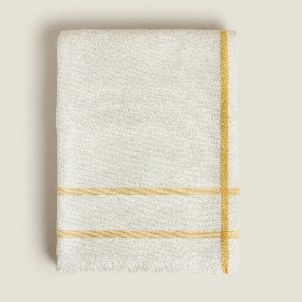 

Одеяло Zara Home Striped, бежевый/желтый
