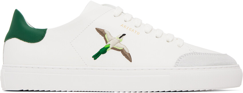 

Эксклюзивные белые и зеленые кроссовки Clean 90 Triple Bee Bird от SSENSE Axel Arigato