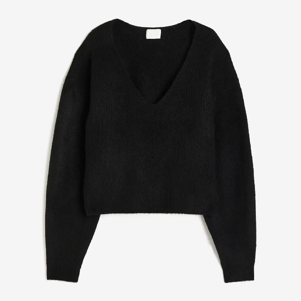 

Свитер H&M V-neck, черный