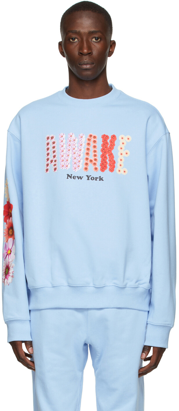 

SSENSE Эксклюзивная толстовка с логотипом Blue Bloom Awake NY