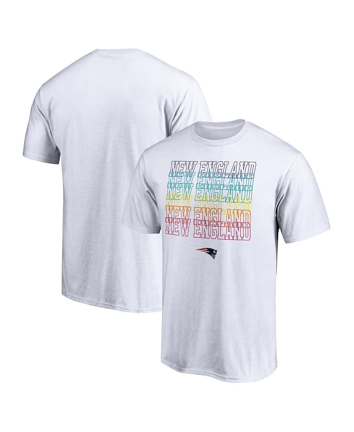 

Мужская белая футболка new england patriots city pride Fanatics, белый