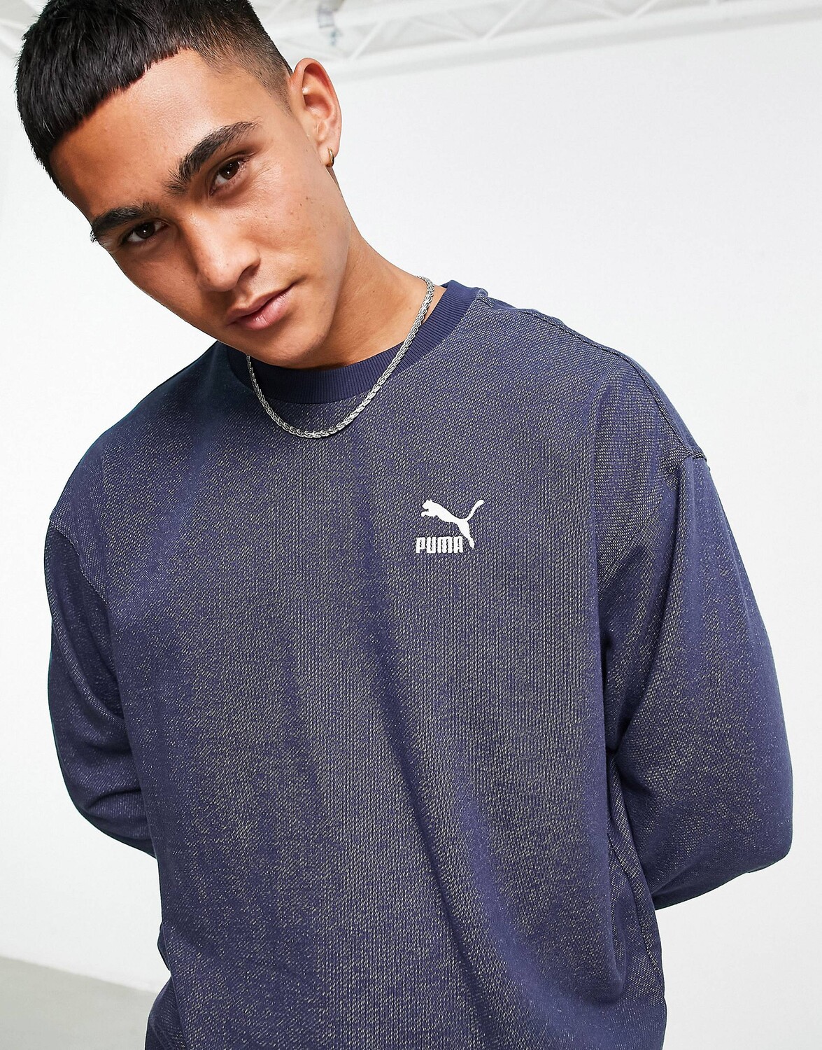 

Толстовка классического синего цвета Puma classics, Синий