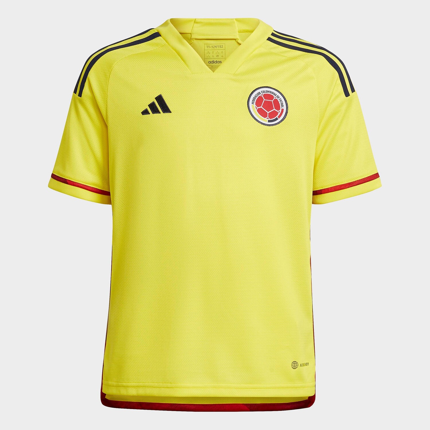 

Детская футбольная майка Adidas Colombia Home 2022, желтый