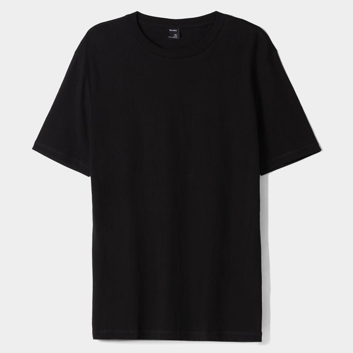 

Футболка Bershka Regular Fit Short Sleeve, черный