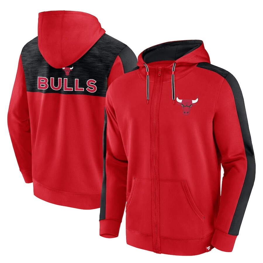 

Толстовка на молнии Fanatics Branded Chicago Bulls, красный