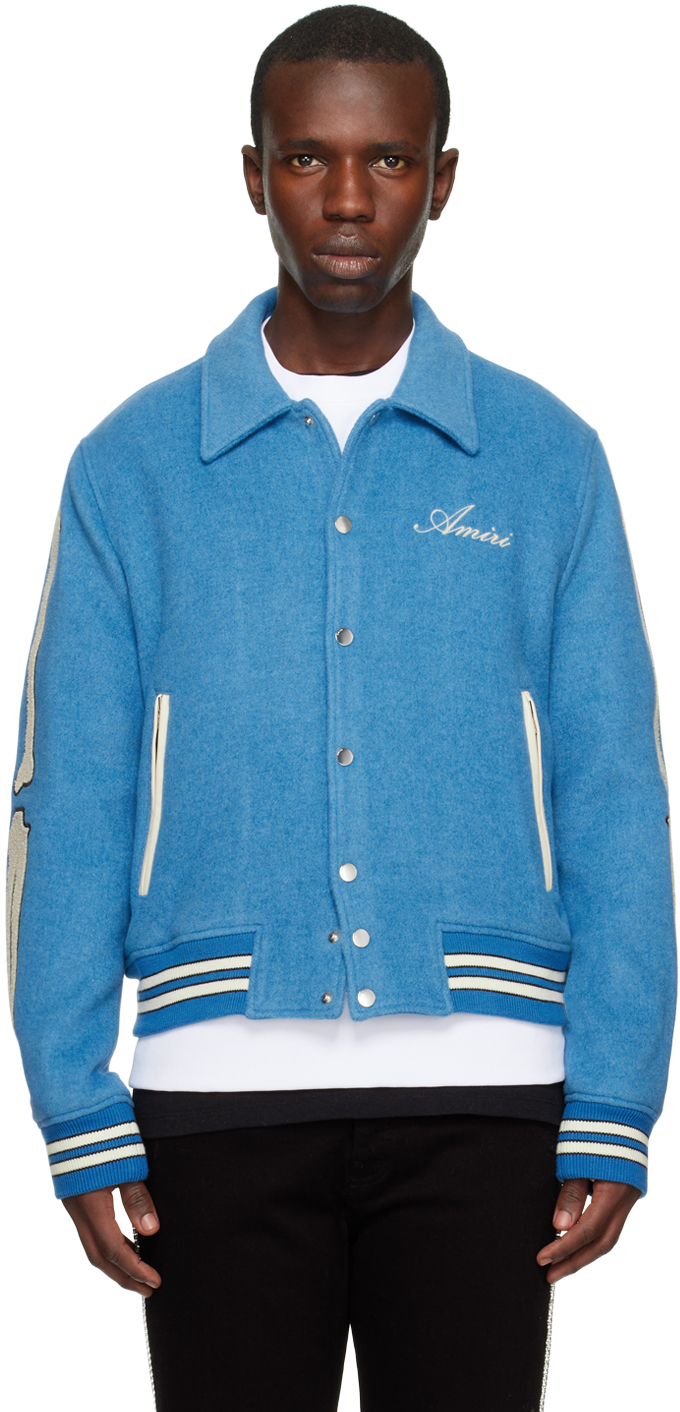 

Куртка-бомбер Blue Bones Varsity AMIRI, Синий