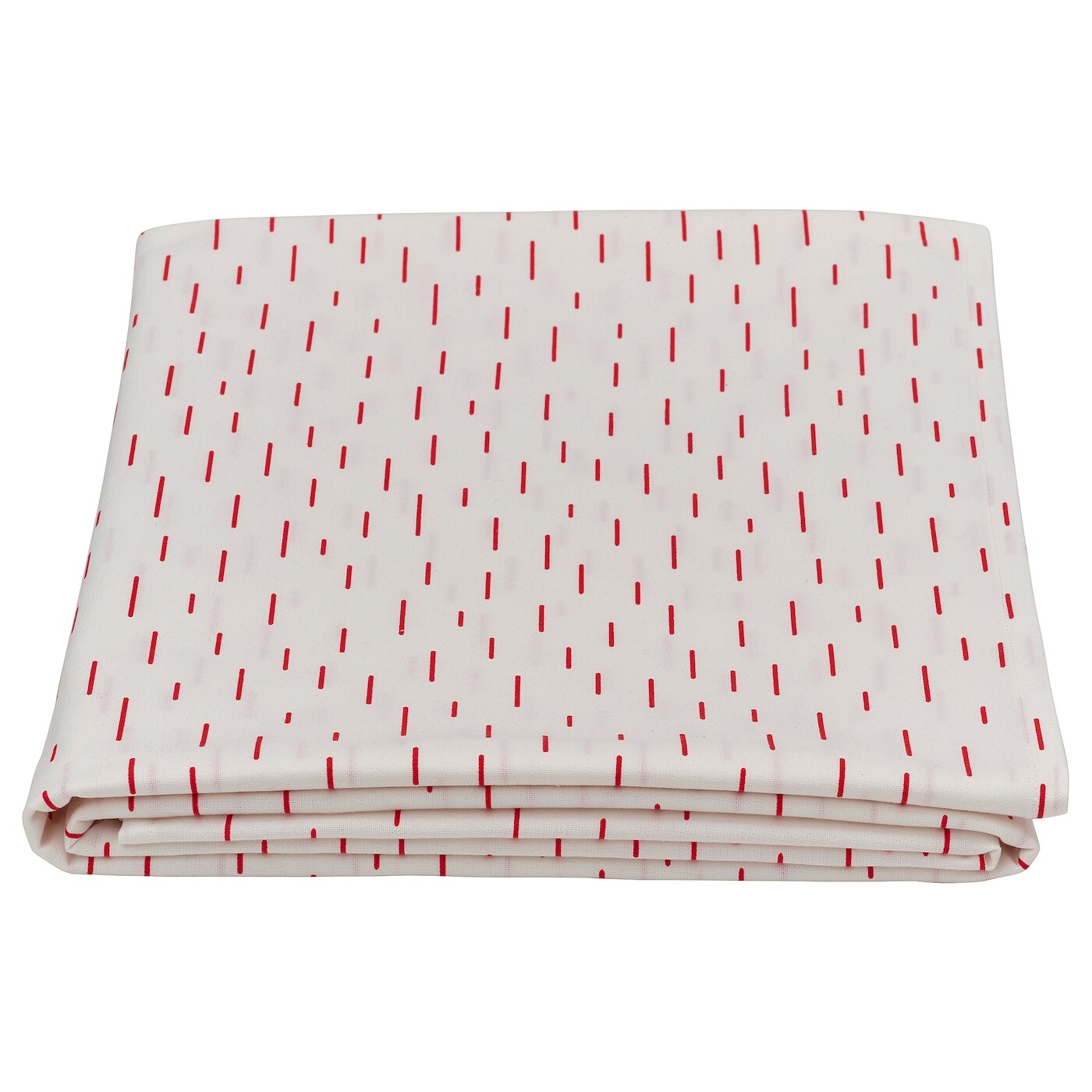 

Скатерть Ikea Snokrabba 240x145, белый/красный