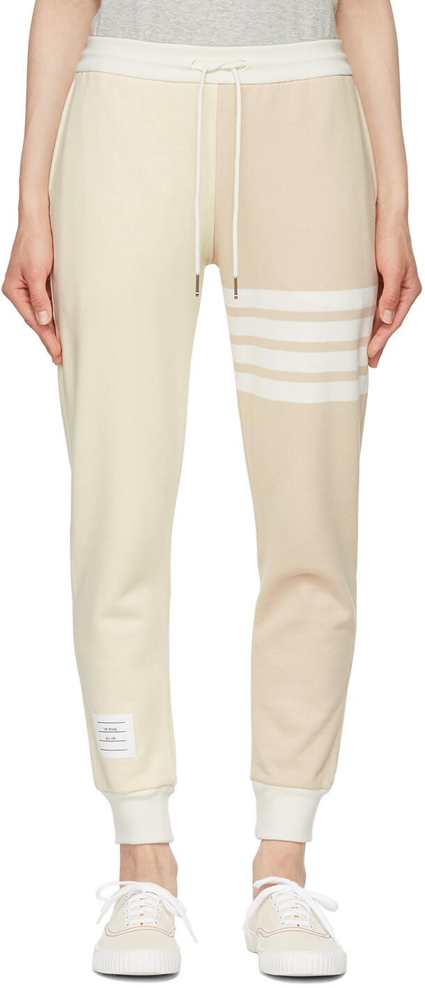

Брюки Off-White & Beige Funmix 4-Bar Lounge Thom Browne, Серый
