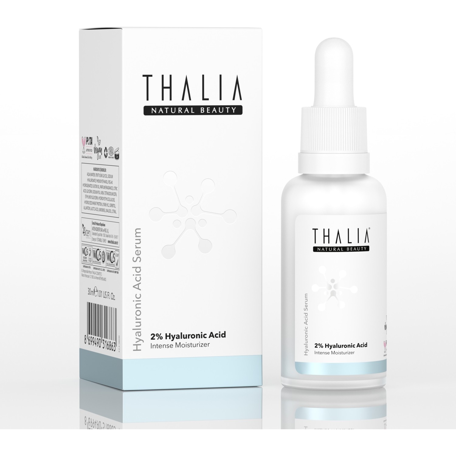 Увлажняющая сыворотка Thalia для всех типов кожи 2%
