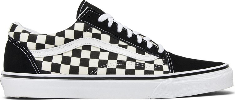 Black and checkerboard sale old skool vans