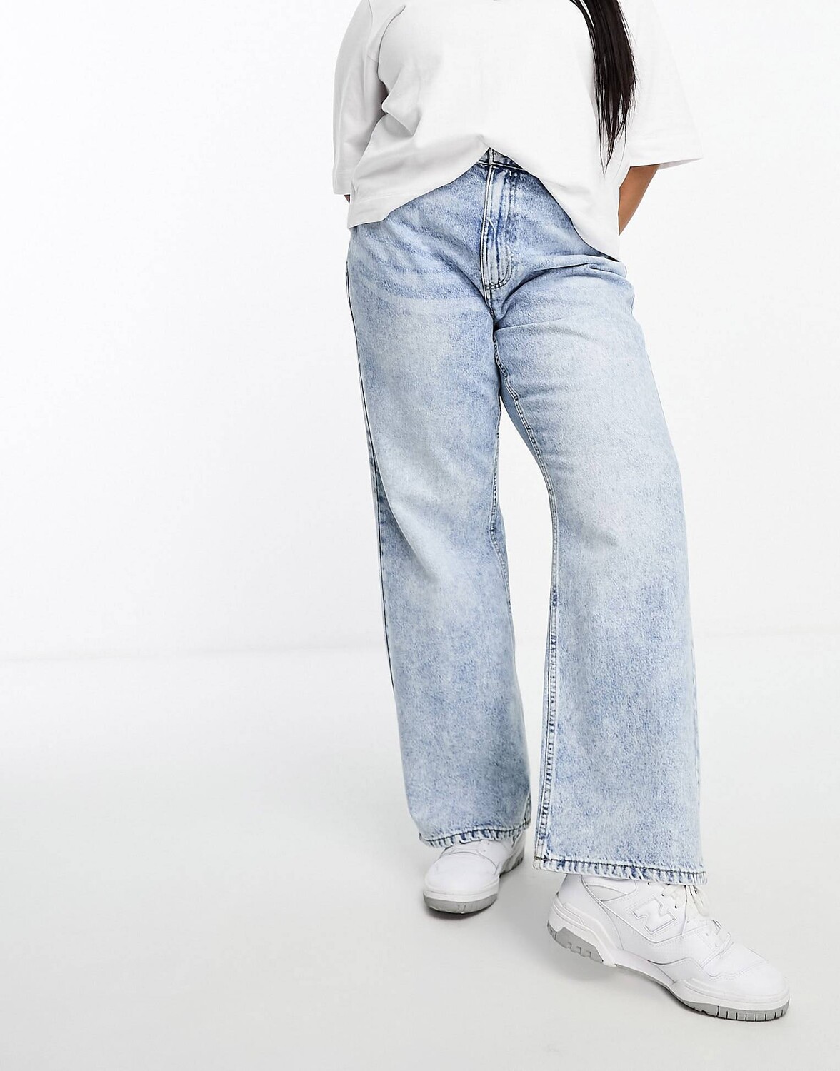 

Джинсы River Island Plus Straight, голубой