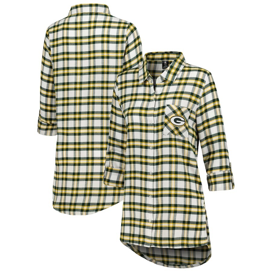 

Ночная рубашка Concepts Sport Green Bay Packers, зеленый