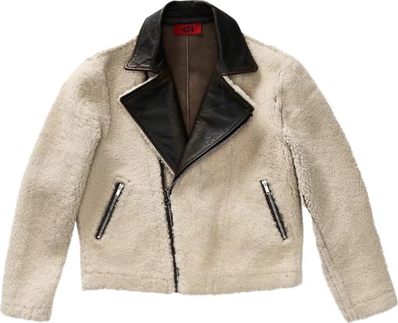 

Куртка 424 Lightweight Leather, бежевый