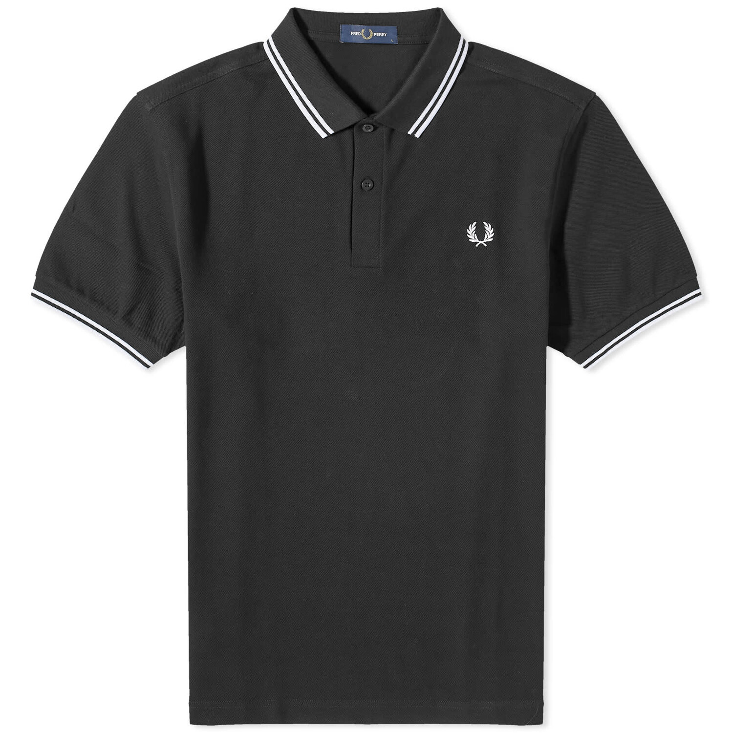 

Поло Fred Perry Twin Tipped, цвет Black & White