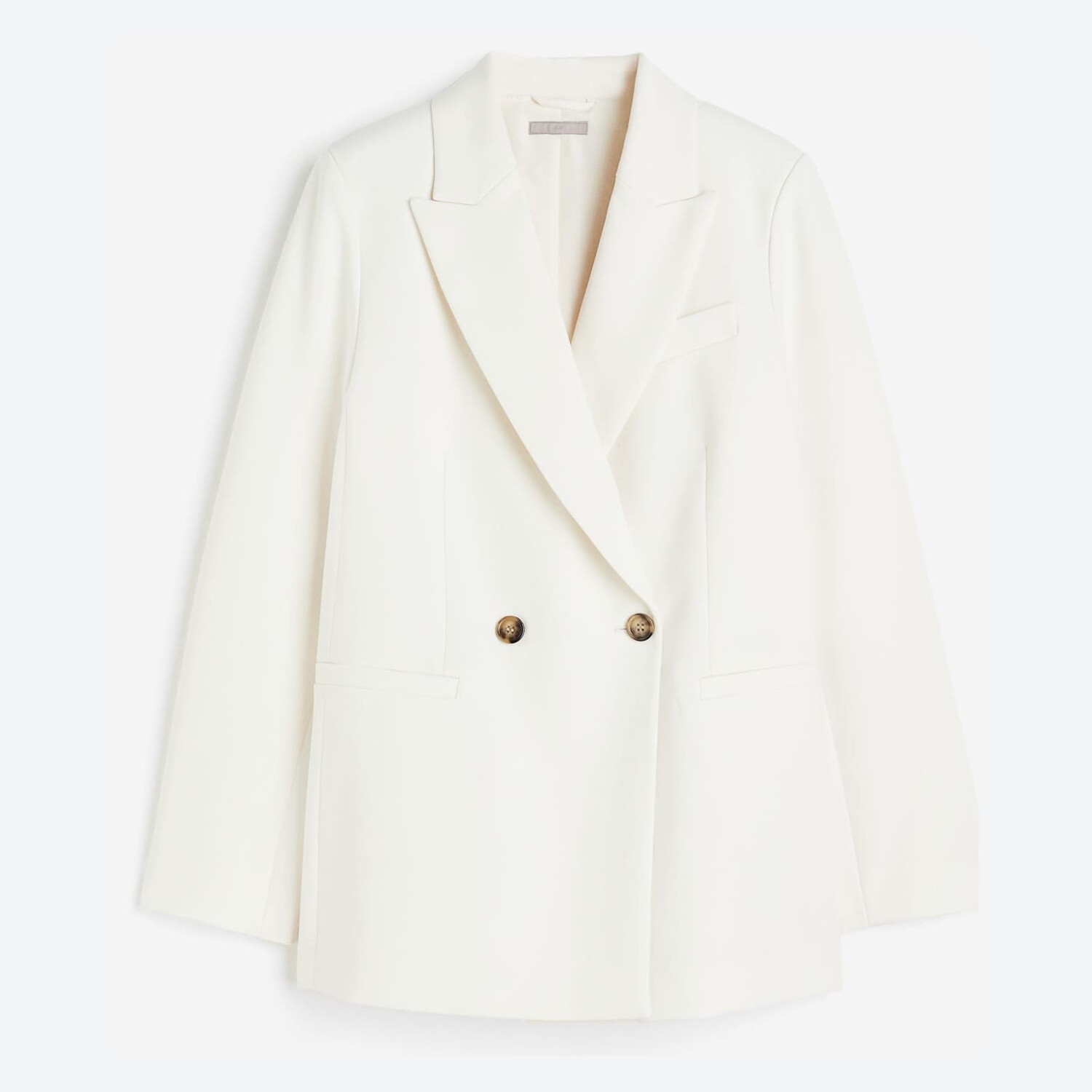 

Пиджак H&M Oversized Double-breasted, кремовый