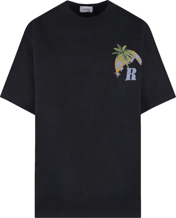 

Футболка Rhude Moonlight Tropics Tee 'Black', черный
