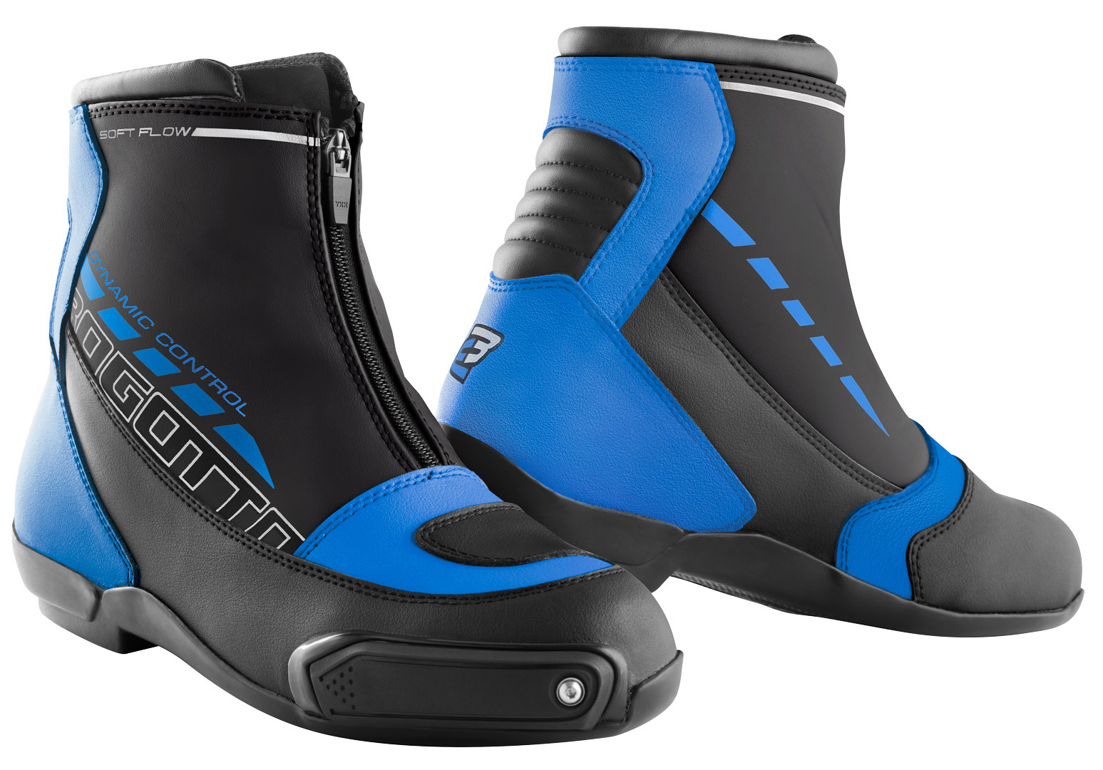 Мотоциклетные ботинки Bogotto Lap с укреплением на лодыжке, черный/синий