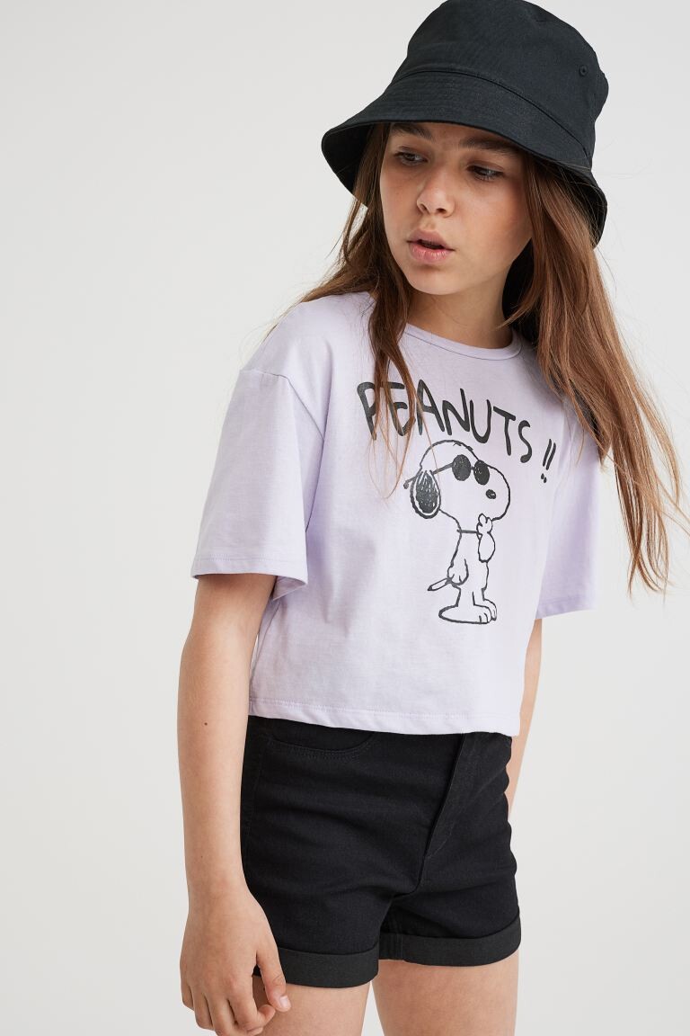 

Набор из 2 предметов с принтом H&M Snoopy, светло-фиолетовый