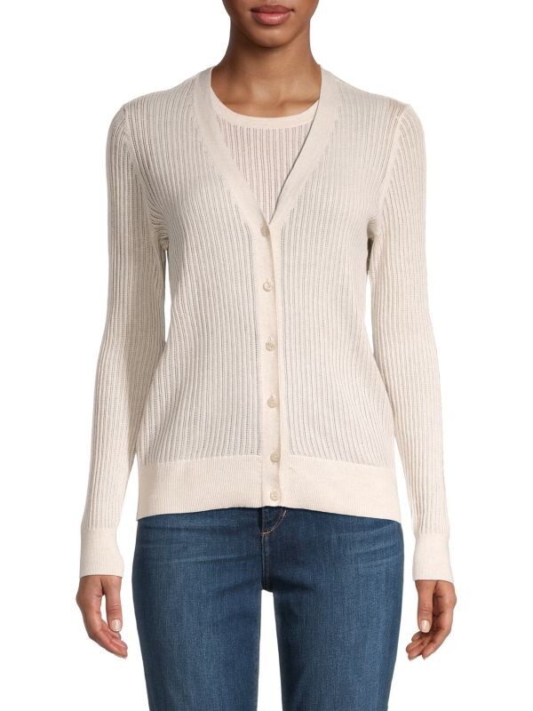 

Новинка кардиган в рубчик Saks Fifth Avenue Calico