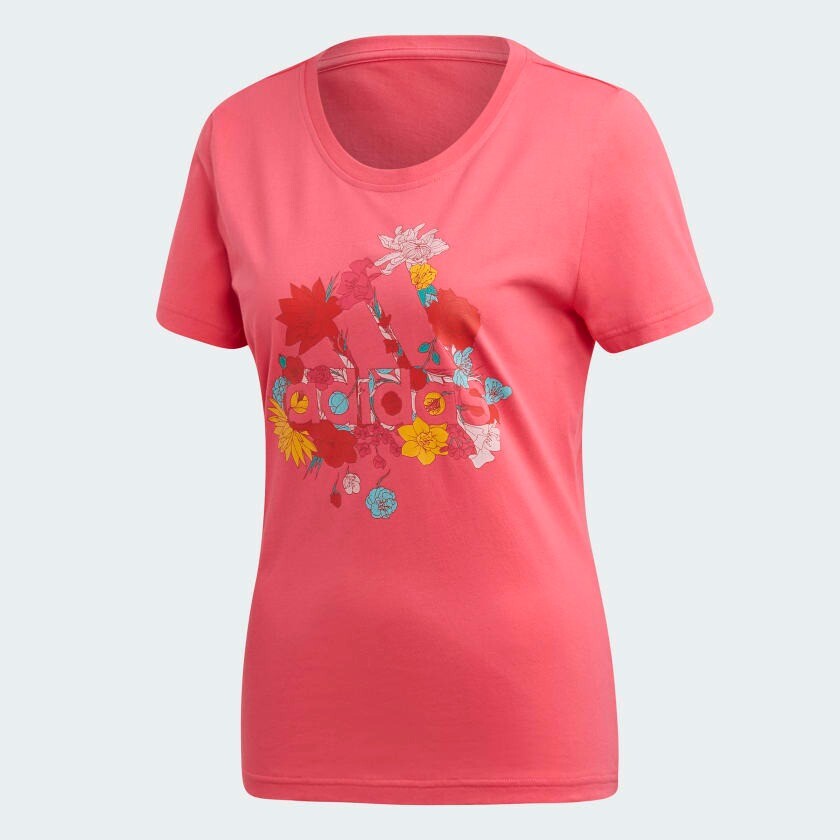 

Футболка Adidas Sport Inspired Tropical, розовый