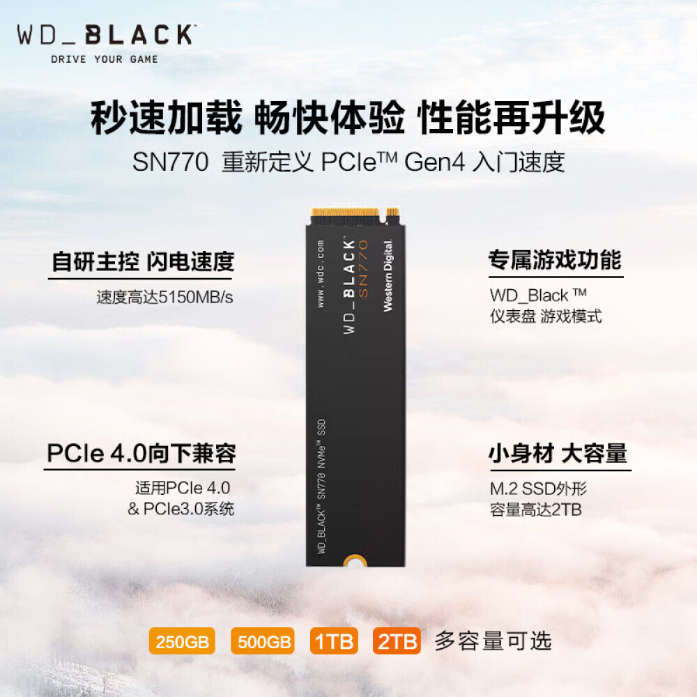 

SSD-накопитель Western Digital Black SN770 500G