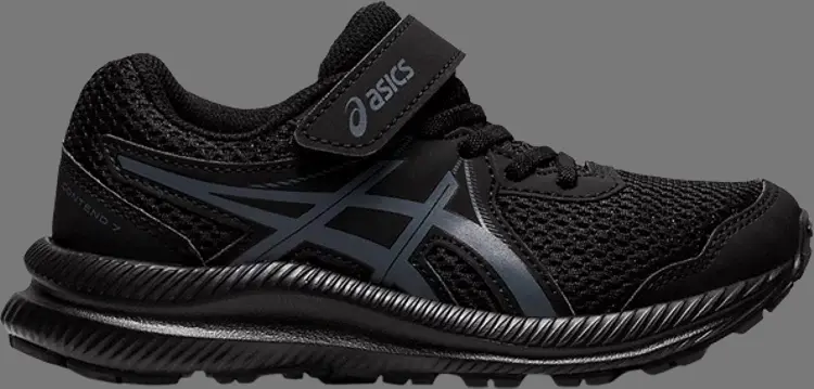 

Кроссовки contend 7 ps 'black carrier grey' Asics, черный