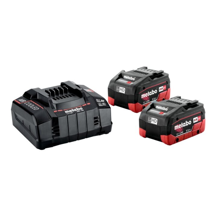 

Базовая комплектация Metabo 2 x LiHD 5,5 А·ч