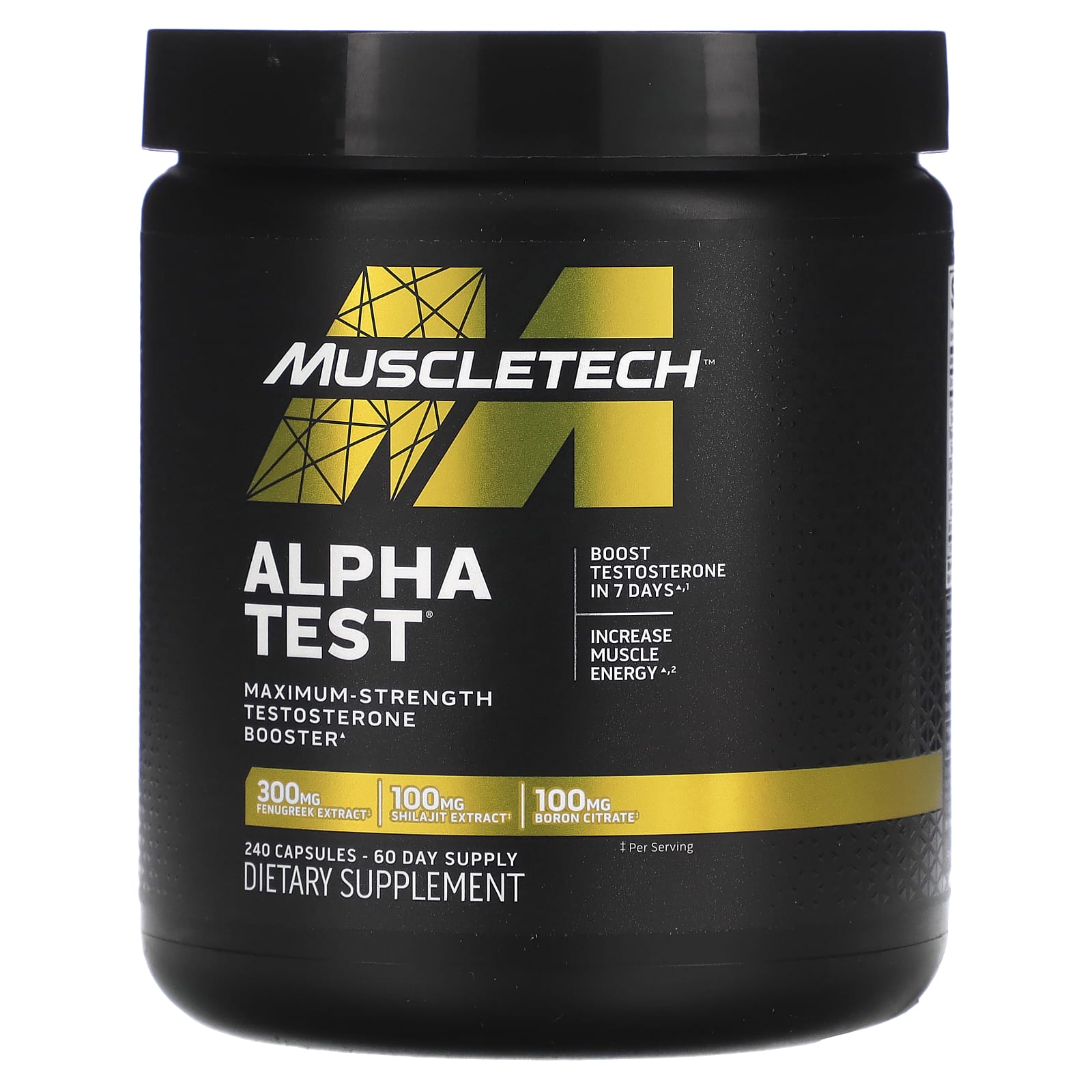 Альфа - Тест MuscleTech, 240 капсул