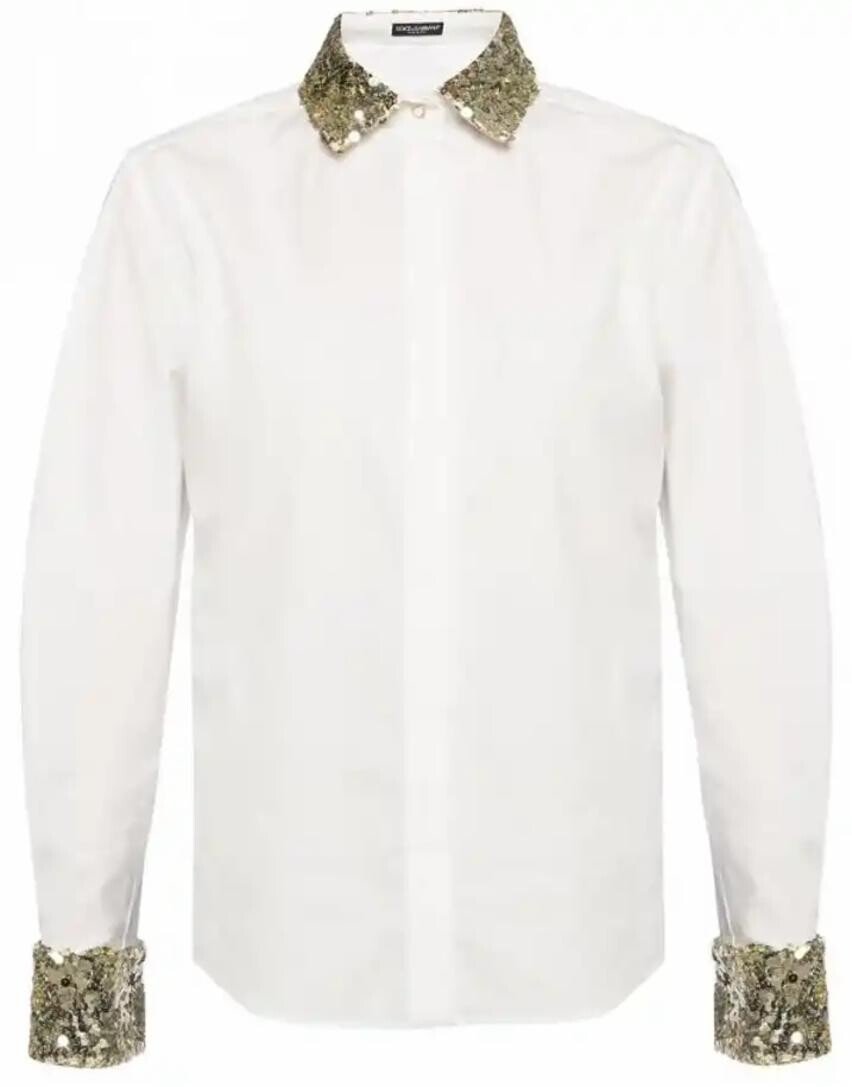 

Рубашка с пайетками Dolce&Gabbana