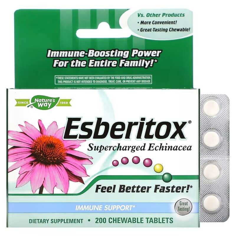

Esberitox для повышения иммунитета Nature's Way, 200 таблеток