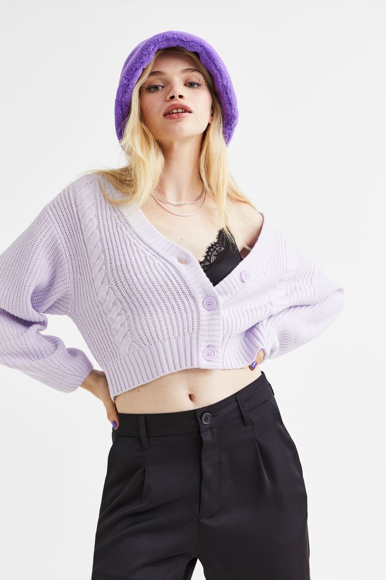 

Кардиган H&M, светло-фиолетовый