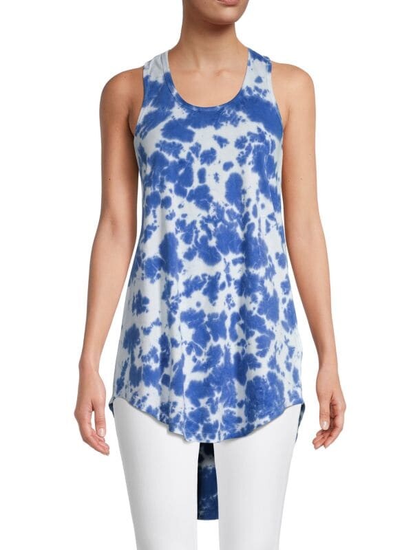 

Майка Трикотажная Eleven Paris High - Low Racer Back, синий