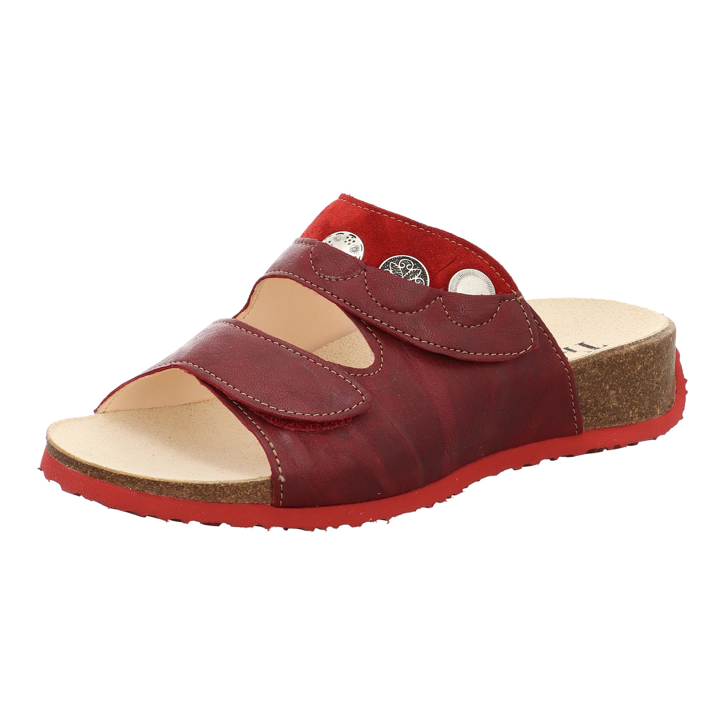 

Мюли Think! Tieffußbett Pantolette MIZZI DAMEN, цвет Rosso/Kombi