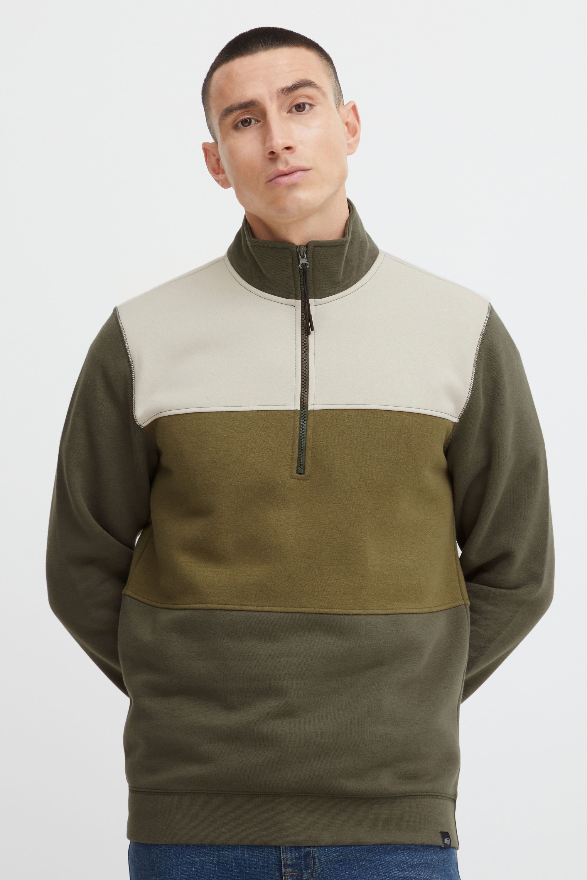 Пуловер BLEND Sweatshirt BHBlechen 20715514, зеленый