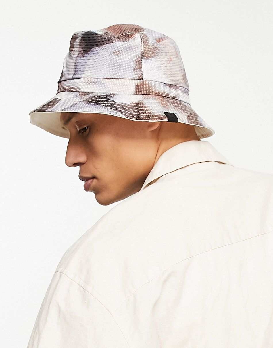 

Голубая панама с узором River Island