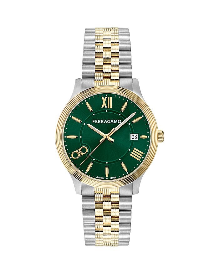 

Часы Ferragamo Duo, 40 мм, зеленый