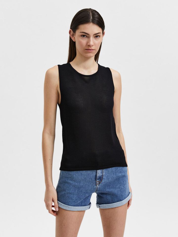 

Топ SELECTED FEMME Moon, черный