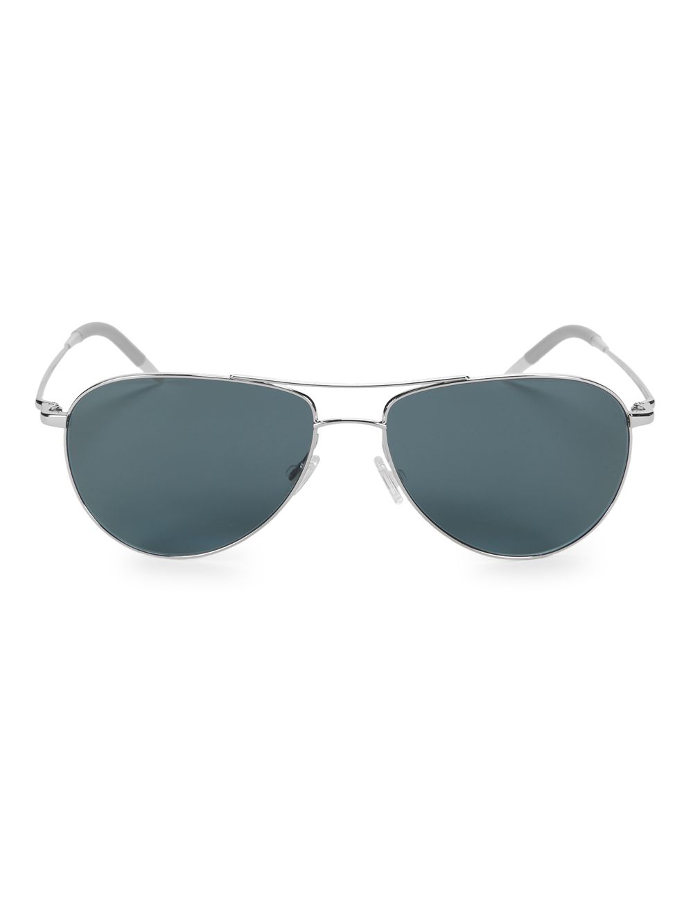 Поляризованные солнцезащитные очки-авиаторы Benedict 59MM Oliver Peoples, серебряный