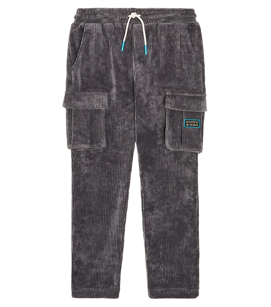 

Вельветовые спортивные брюки карго из смесового хлопка Scotch & Soda Kids, серый