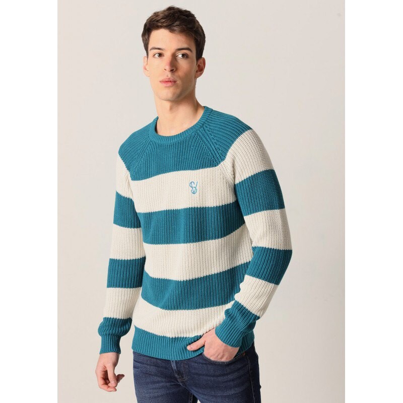 

Свитер Six Valves Round Neck, зеленый