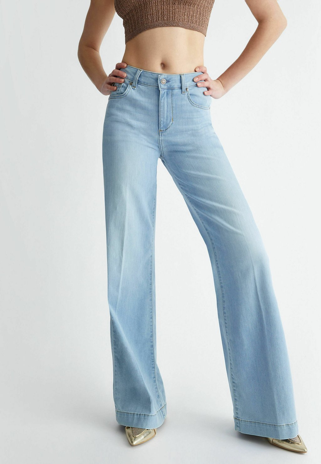 Расклешенные джинсы Liu Jo Jeans, светло-синий