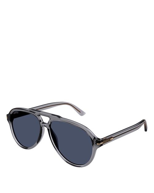 

Солнцезащитные очки-пилоты, 58 мм Gucci, цвет Gray