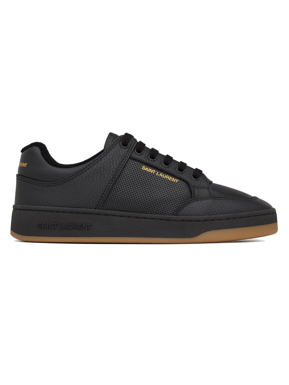 

Кроссовки SL61 из зернистой кожи Saint Laurent, черный
