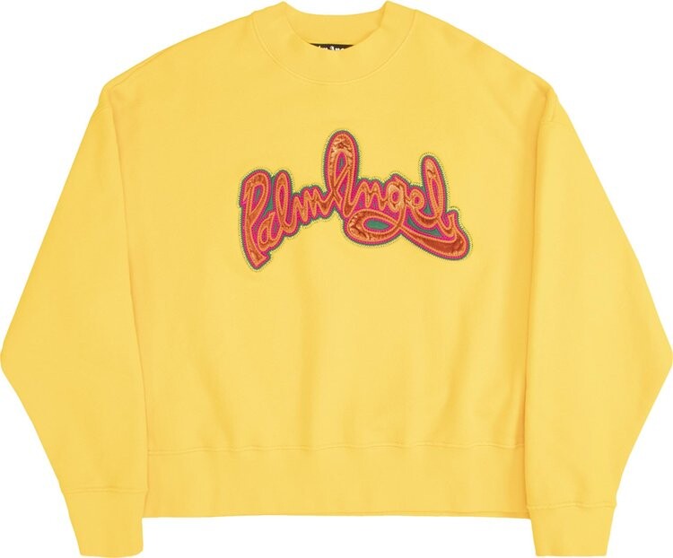 

Толстовка Palm Angels Seasonal Logo Crew 'Yellow/Orange', желтый