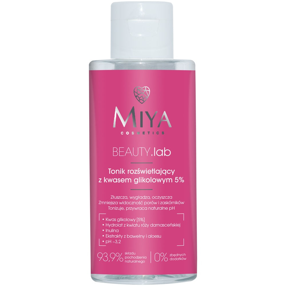 Miya Cosmetics Осветляющий тоник BEAUTY Lab с гликолевой кислотой 5% 150мл