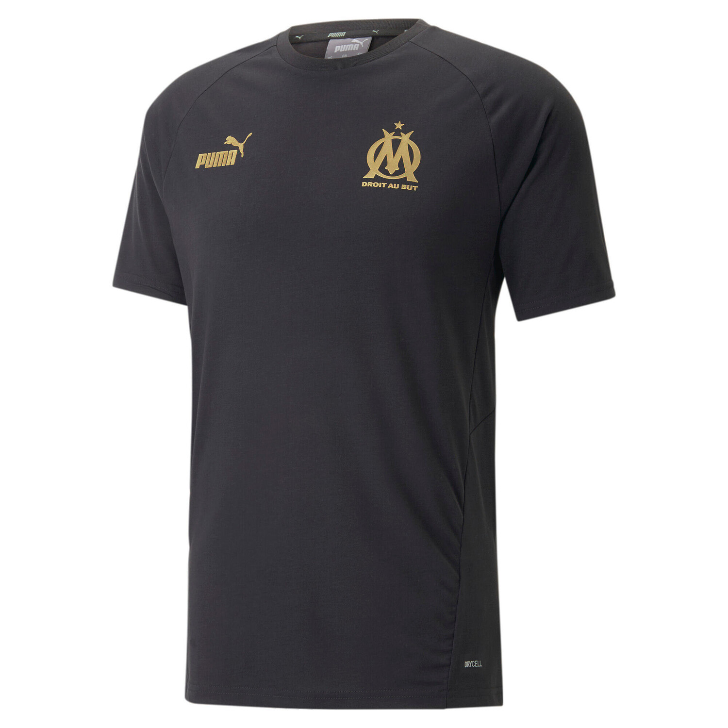 

Футболка на каждый день 2022/23 PUMA, черный/черный/золотой